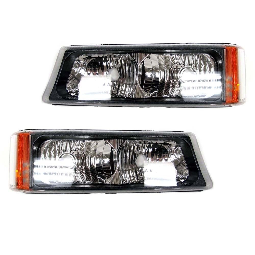 OEM NEW Day Time Parking Light Lamp Right & Left Set (2) 03-07 GM Truck & SUV