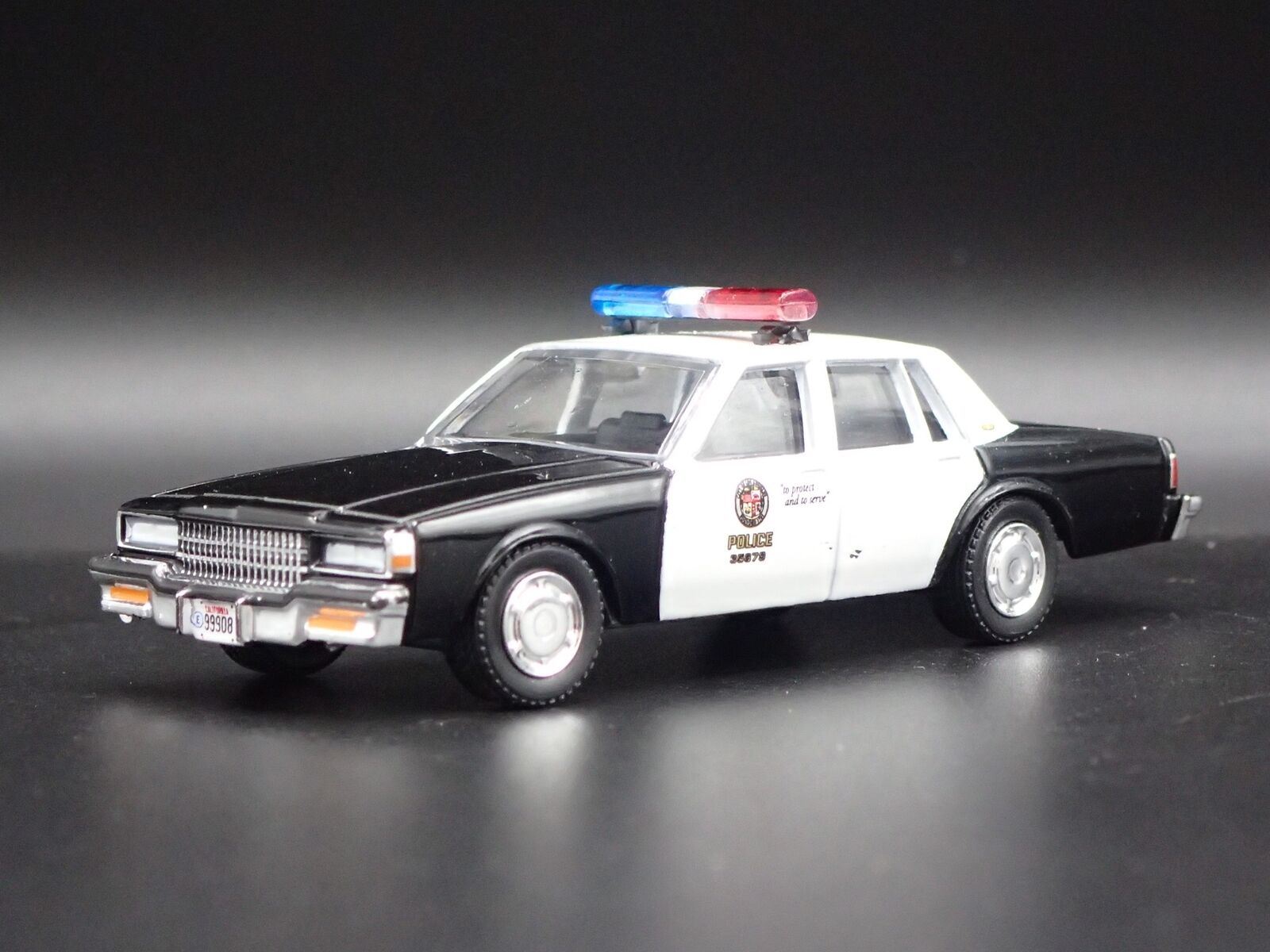 1987 87 CHEVY CHEVROLET CAPRICE LAPD, CA 1/64 SCALE DIORAMA DIECAST MODEL CAR