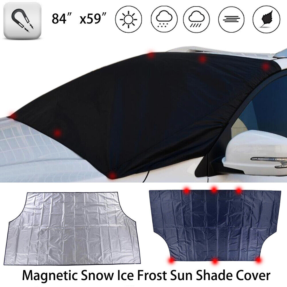 Magnetic Car Windshield Cover Protect Snow Ice Frost Freeze Sunshade Protector