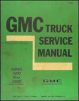 ORIGINAL 1971 GMC Shop Manual 71 Pickup Truck Jimmy Suburban Panel Service OEM