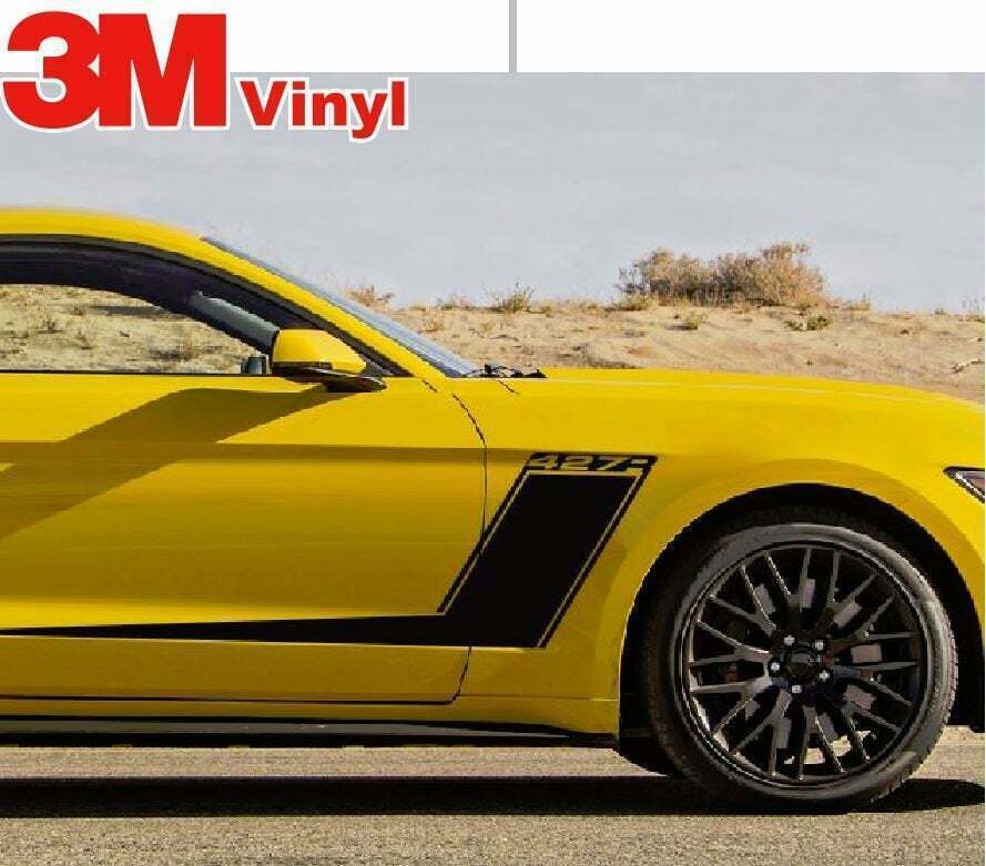 Fits: Ford Mustang Side Roush 427R Style Stripes Any Year Mustang