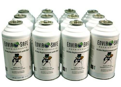 Enviro-Safe R134a Replacement Refrigerant with dye- case of 12 Cans