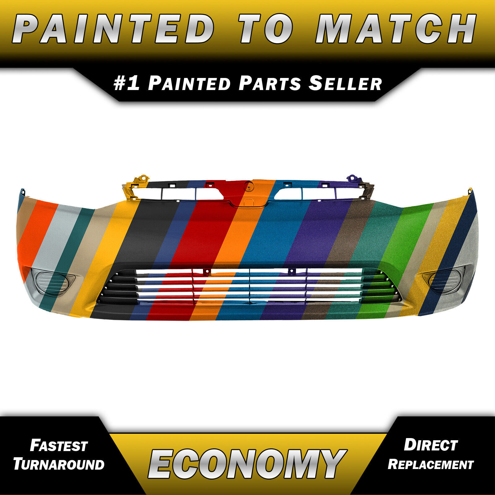 NEW Painted To Match - Front Bumper Cover for 2006 2007 2008 Honda Civic Coupe