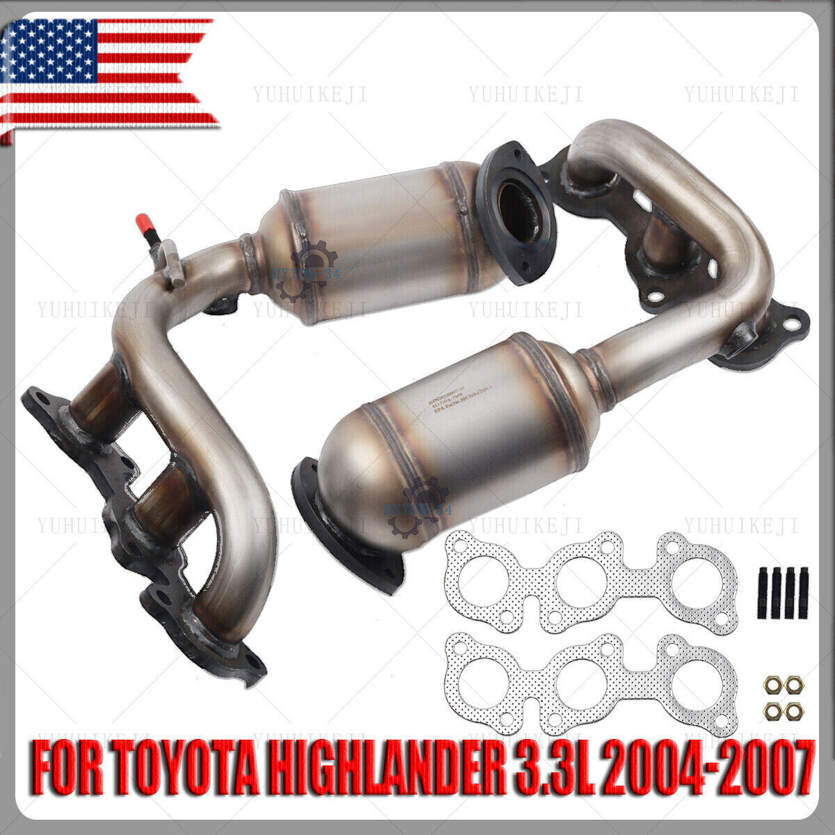 3.3L Catalytic Converters For Toyota Highlander 2004 2005 2006 2007
