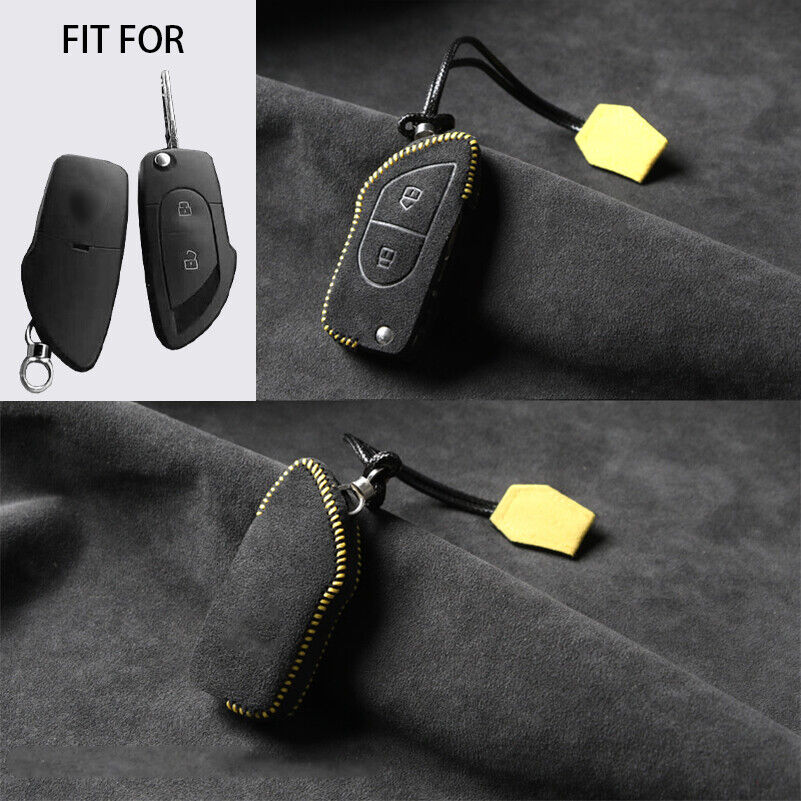 Suede Leather Remote Key Bag Case Cover Fob For Lamborghini Murcielago Gallardo
