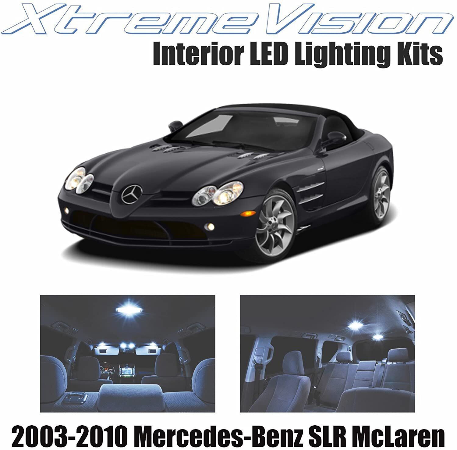 XtremeVision Interior LED for Mercedes-Benz SLR McLaren 2003-2010 (4 Pieces)...