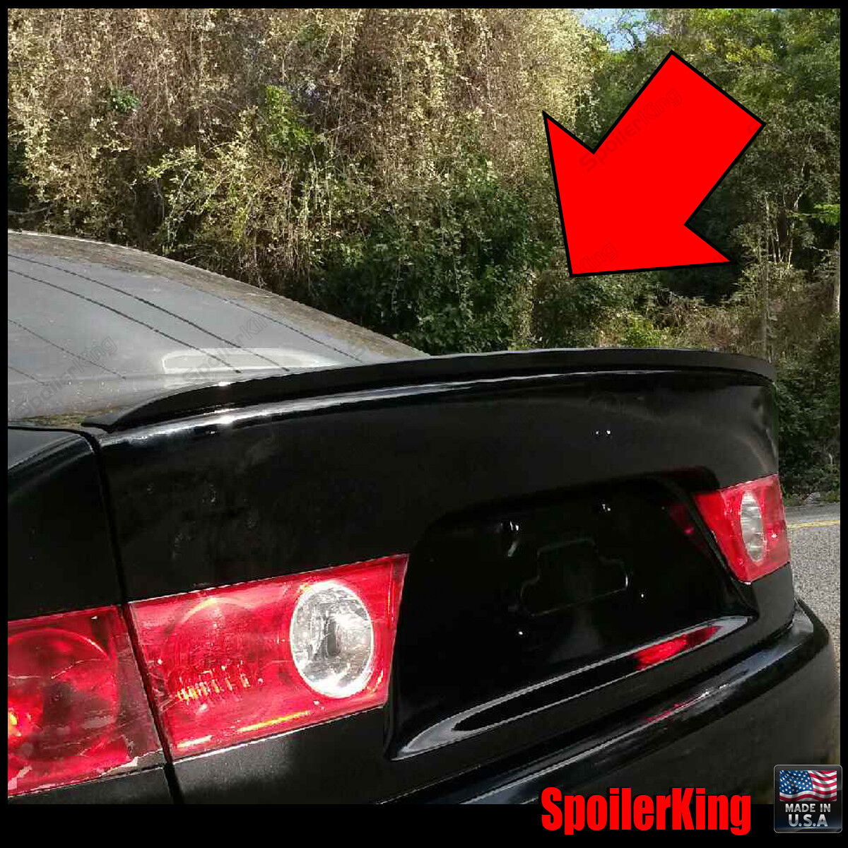 SpoilerKing Rear Trunk Lip Spoiler #244L wing (Fits: Acura TSX 2004-2008 CL9)