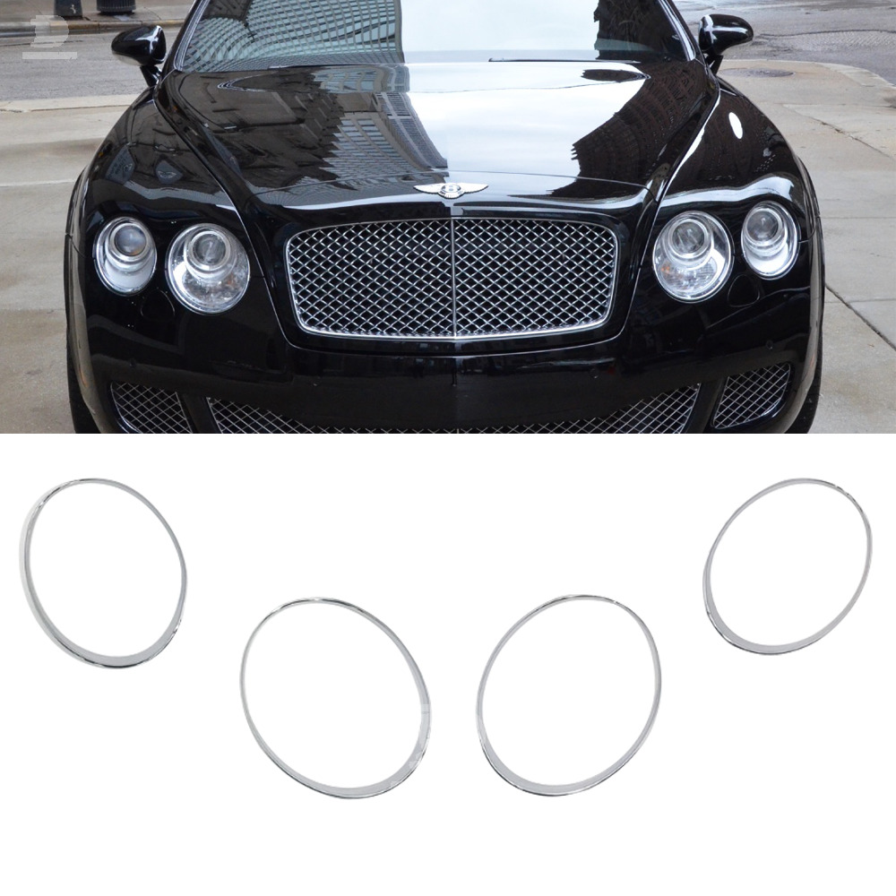  Bentley Continental GT GTC Headlights Trims Lamp Rims Chrome Speed 2D 03-11