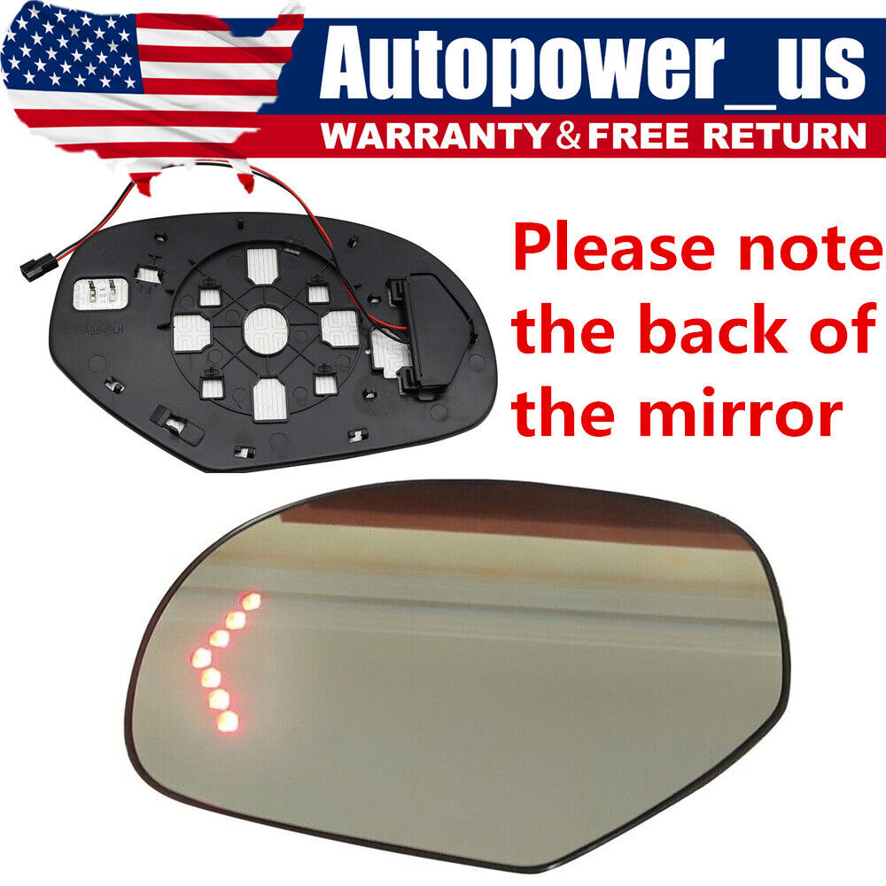 New Mirror Glass Heated Signal Driver For Cadillac Chevrolet Tahoe GMC 2007-2013