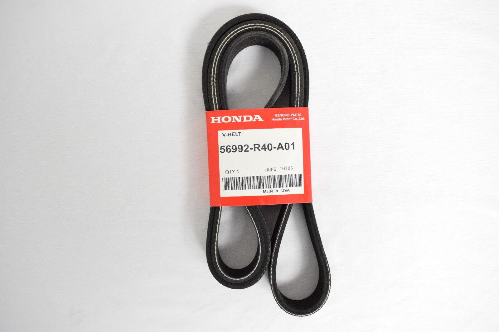 Genuine Honda 08-12 Accord Serpentine Drive Fan Belt 56992R40A01 / 56992-R40-A01