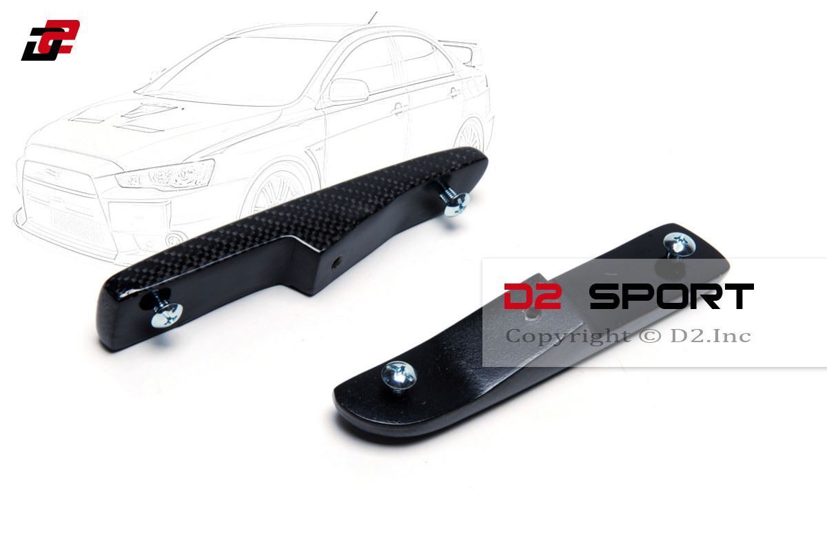 Carbon Fiber Rear Bumper Inserts 2PCS fits Mitsubishi Lancer Evolution X EVO 10