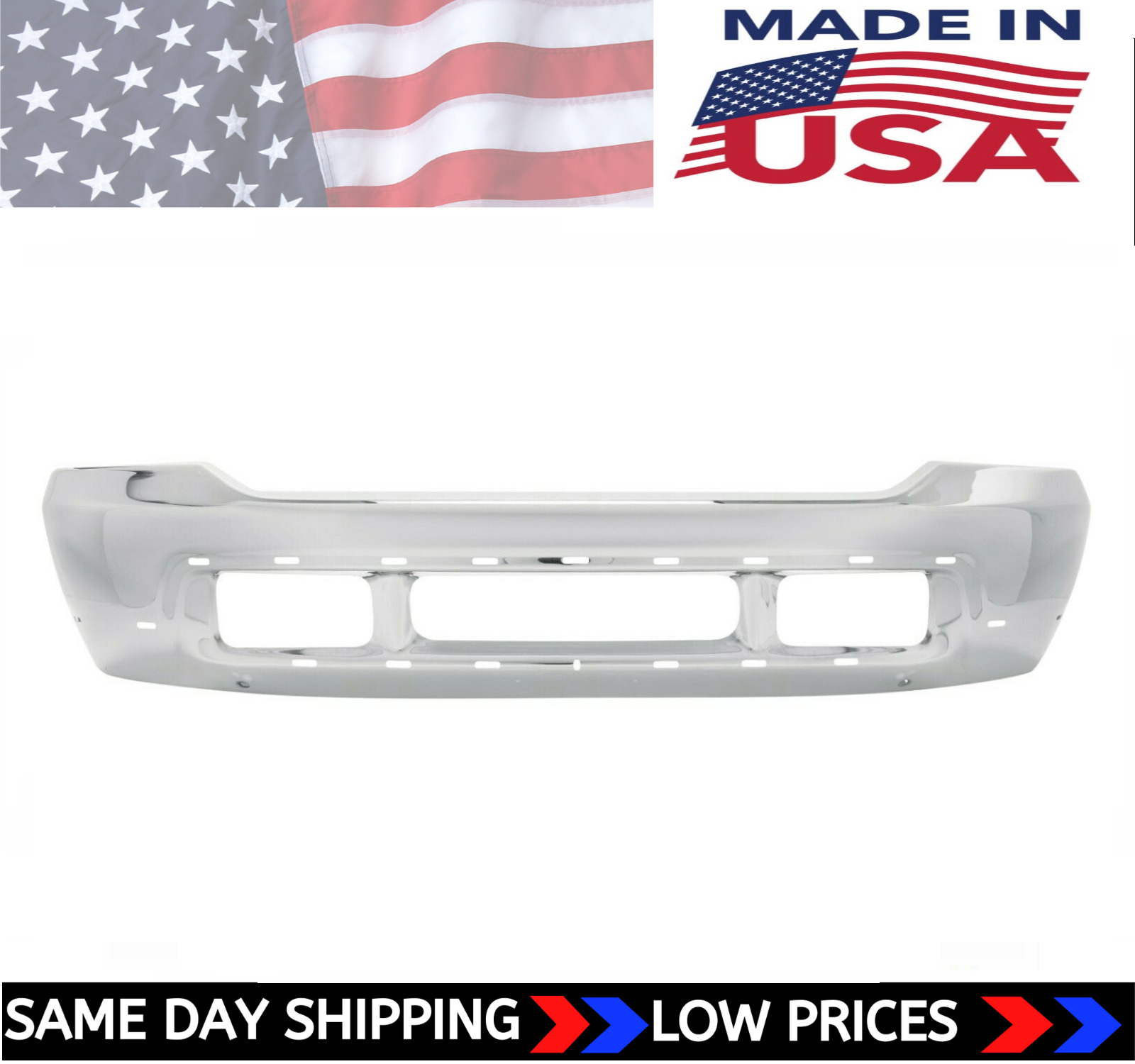 NEW USA Made Chrome Front Bumper For 1999-2004 Ford F-250 F-350