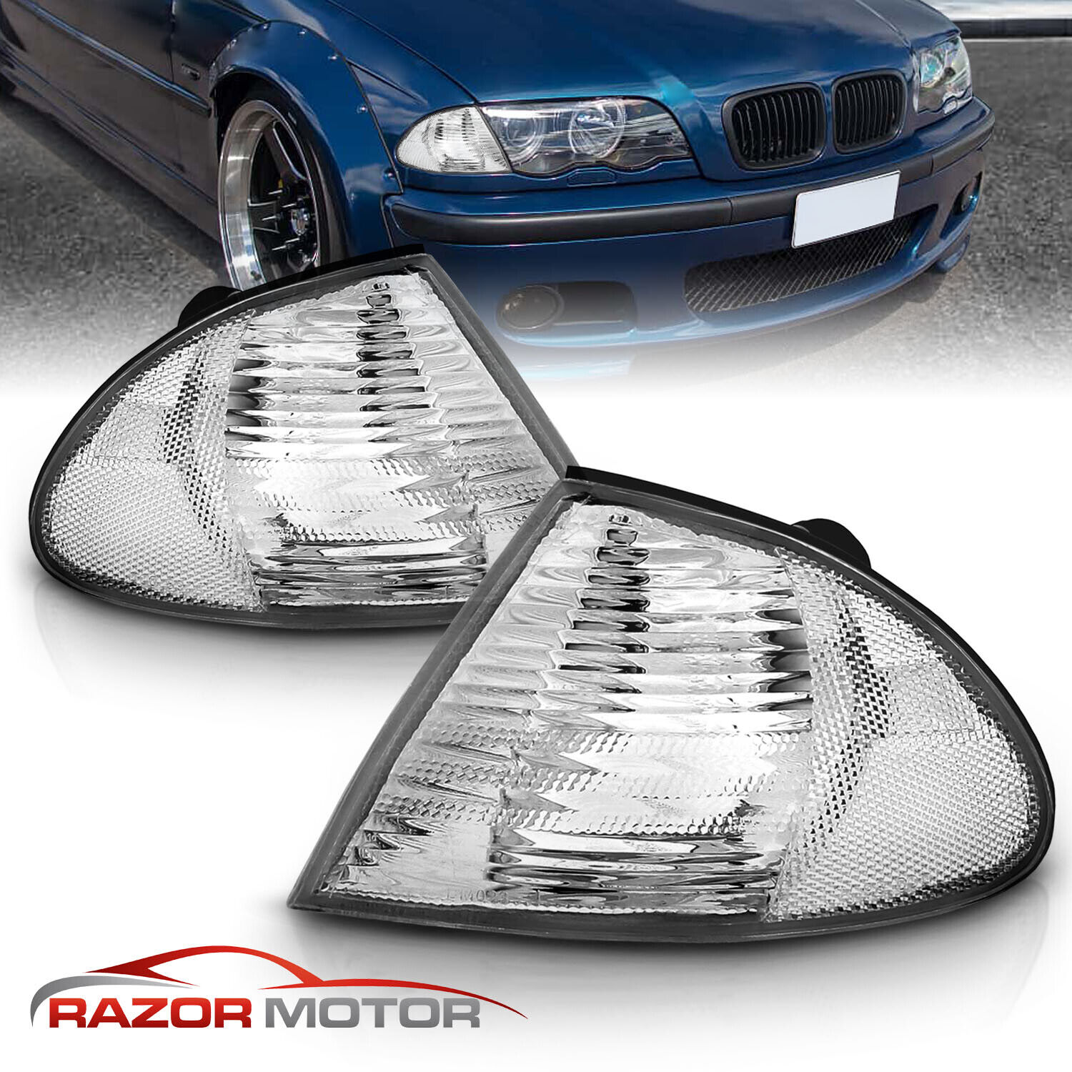1999-2001 BMW E46 325i/325xi/330i/330xi/323i/328i/M3 4DR Corner Lights Lamps