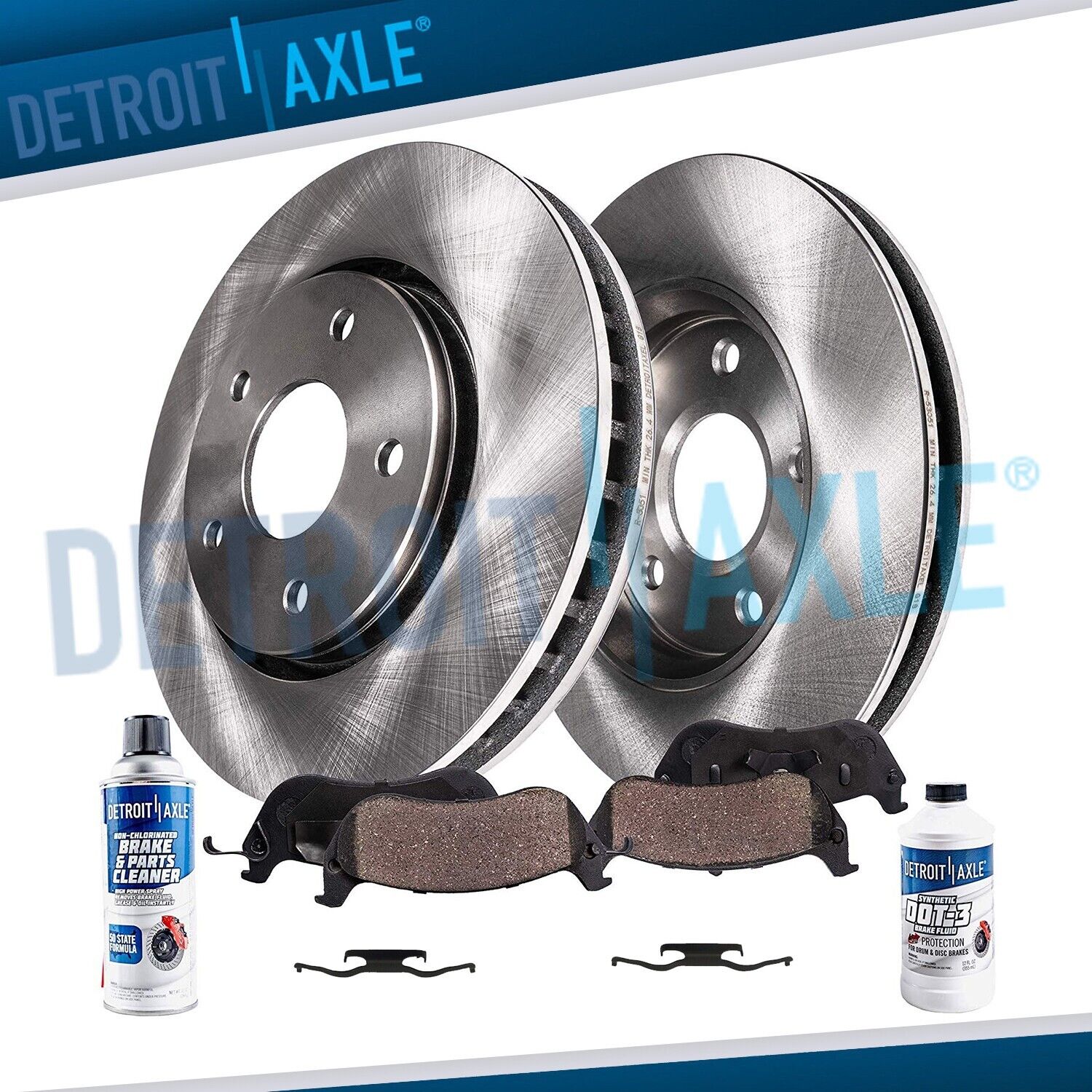 Front Disc Rotors Brake Pads for Dodge Caravan Chrysler Town & Country Voyager