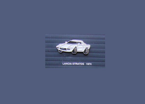 LANCIA STRATOS 1974 70's LAPEL JACKET PIN Badge Classic VINTAGE CAR RALLYE
