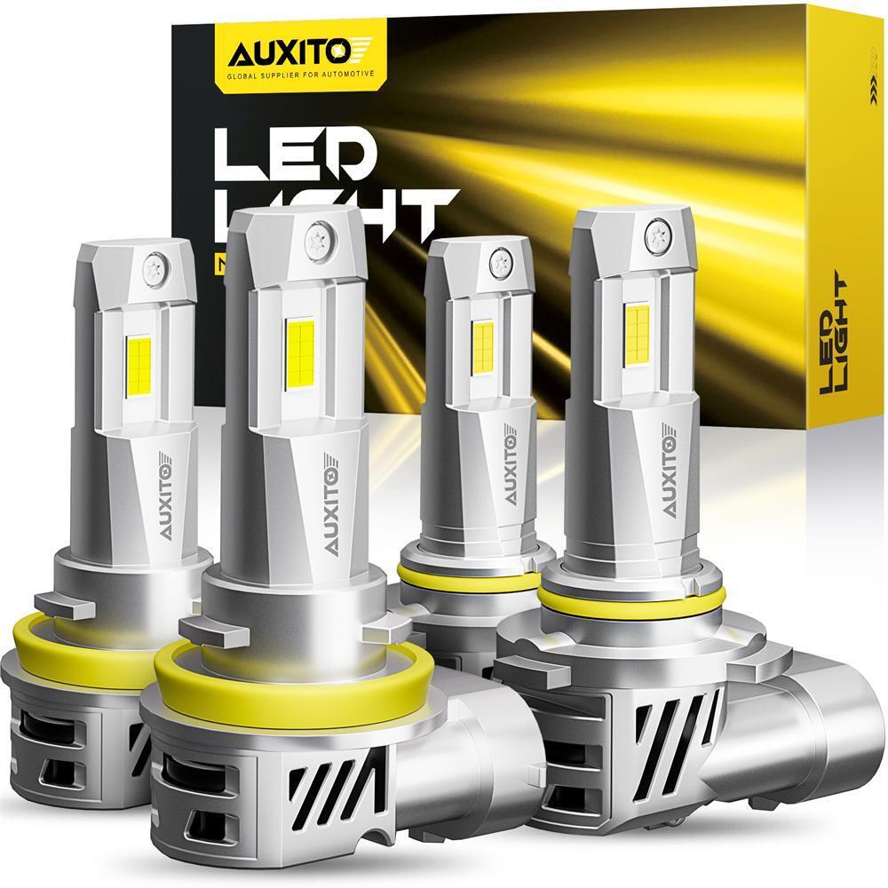 9005 H11 LED Headlight Combo High Low Beam Bulbs Kit Super White Bright Lamps EA