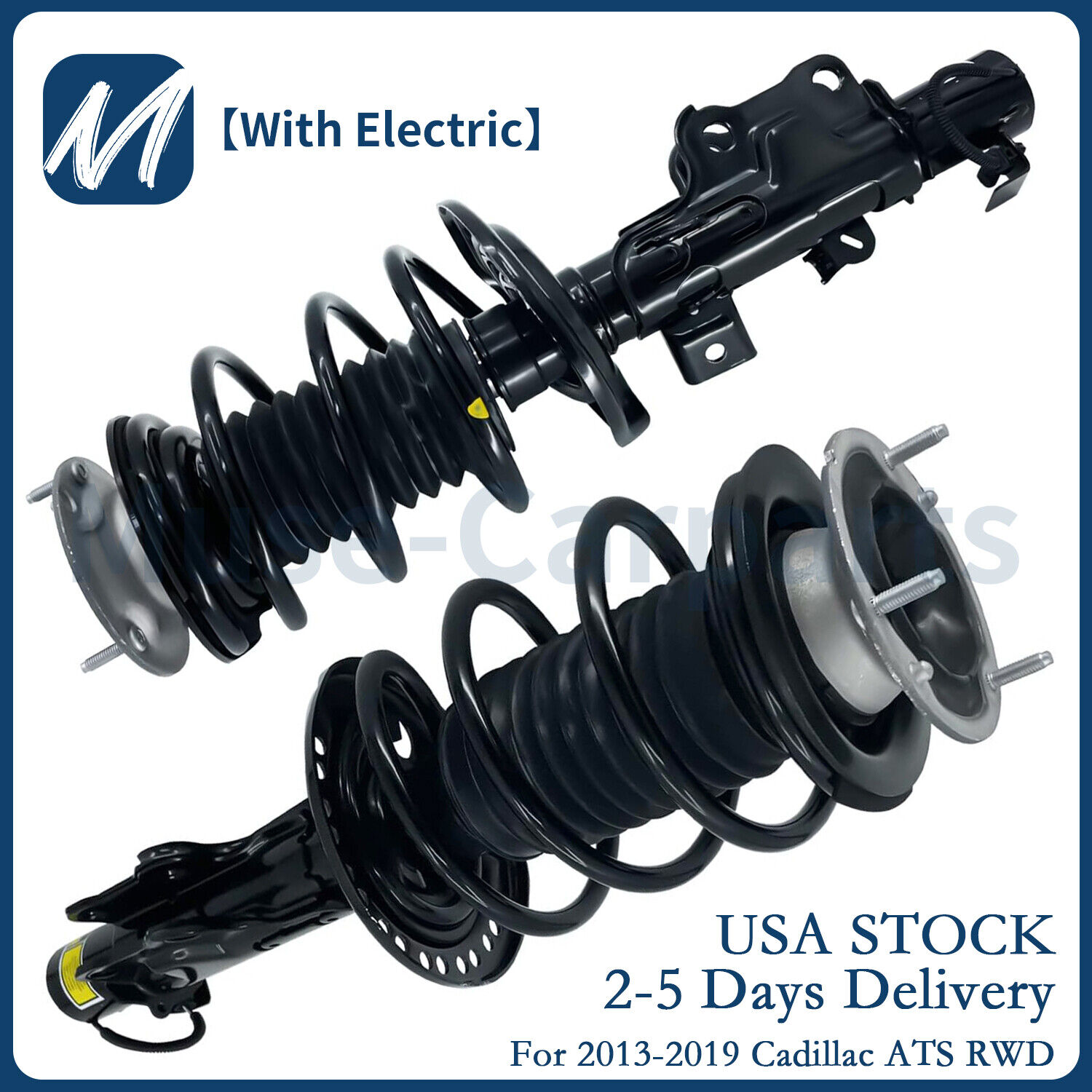 2x Front Shock Struts Spring Assembly w/Electric for Cadillac ATS RWD 2013-2019