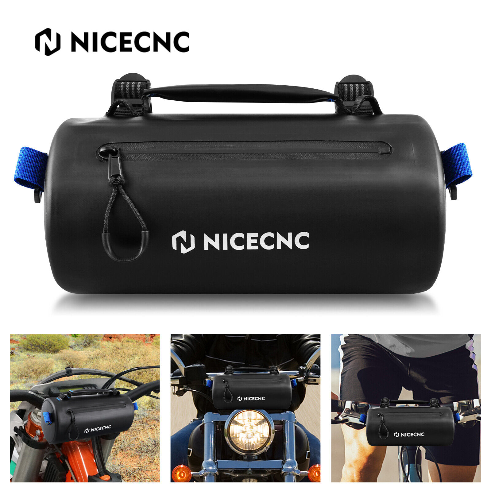 Quick Release Motorcycle Front Handlebar Bag Fork Bag Storage Tool Pouch IPX6