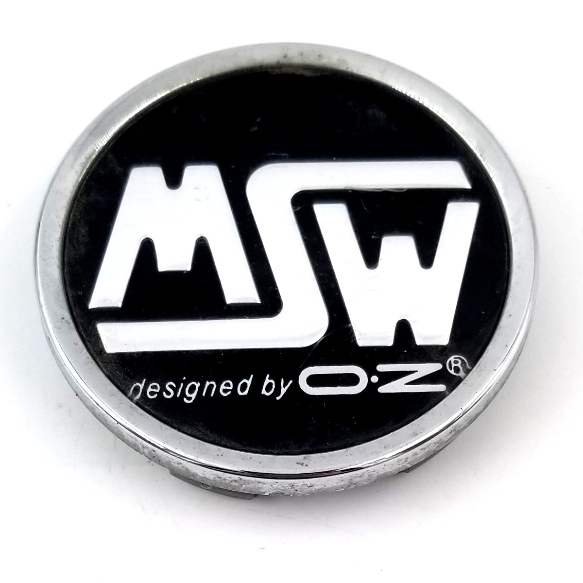 MSW Designed by OZ Racing Aftermarket  Chrome Black Center Cap 2.5\