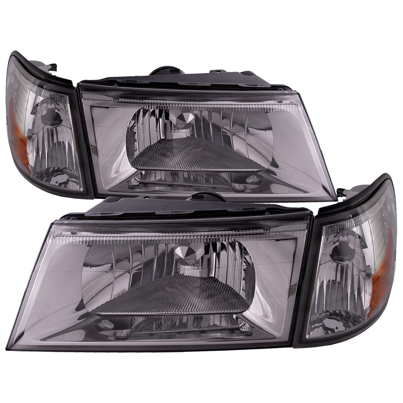 Headlights And Side Marker (4Pc Set) w/Performance Lens For 03-04 Grand Marquis