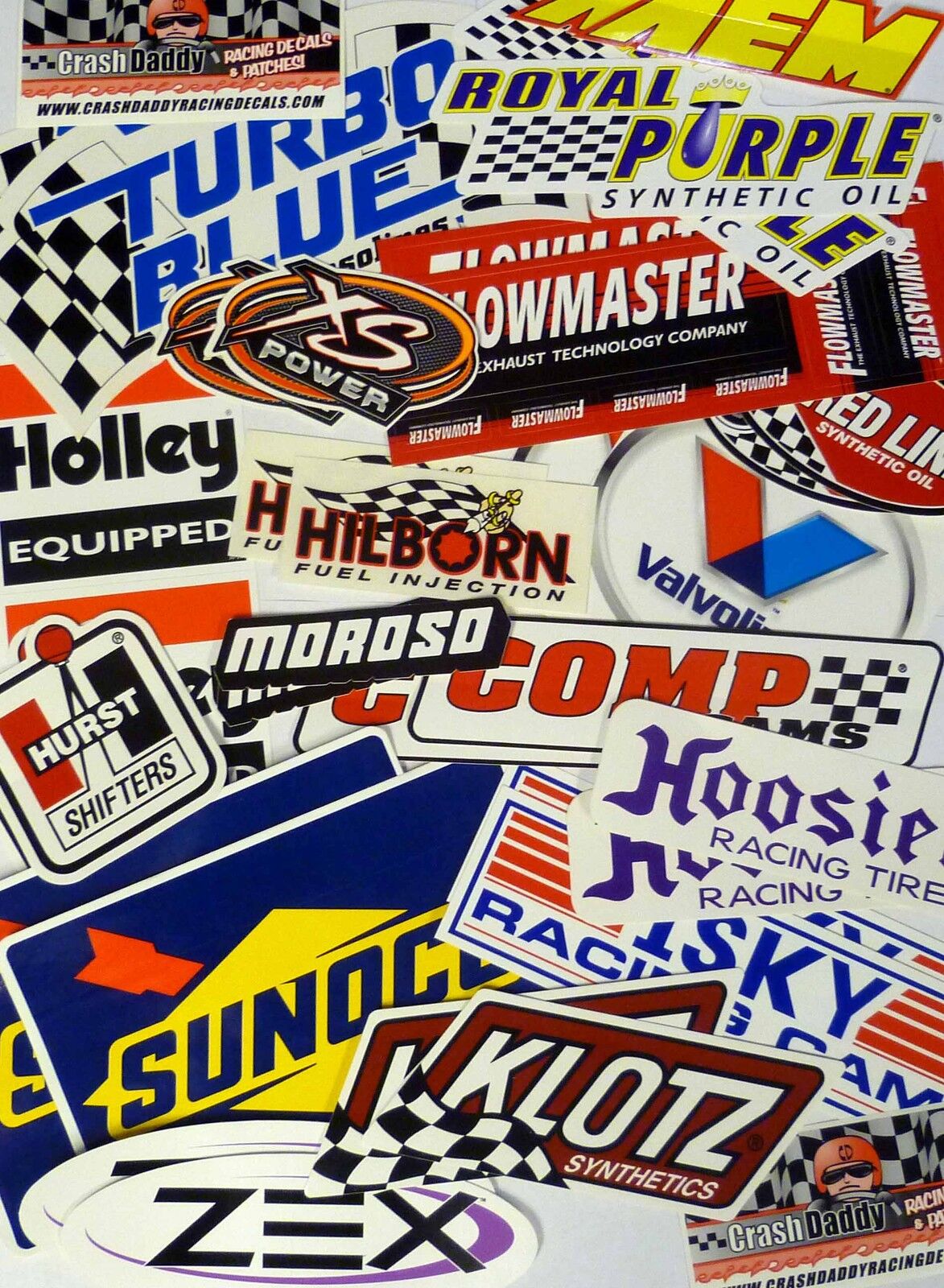 Racing Decals Sticker Lot Set 26+ In Pairs Grab Bag Race Cars Go Karts Toolboxes