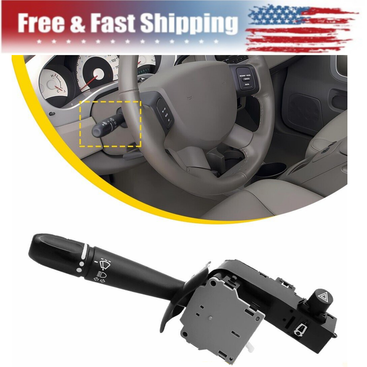 For 2002-2008 DODGE RAM 1500 2500 3500 4500 5500 Turn Signal Switch High Quality