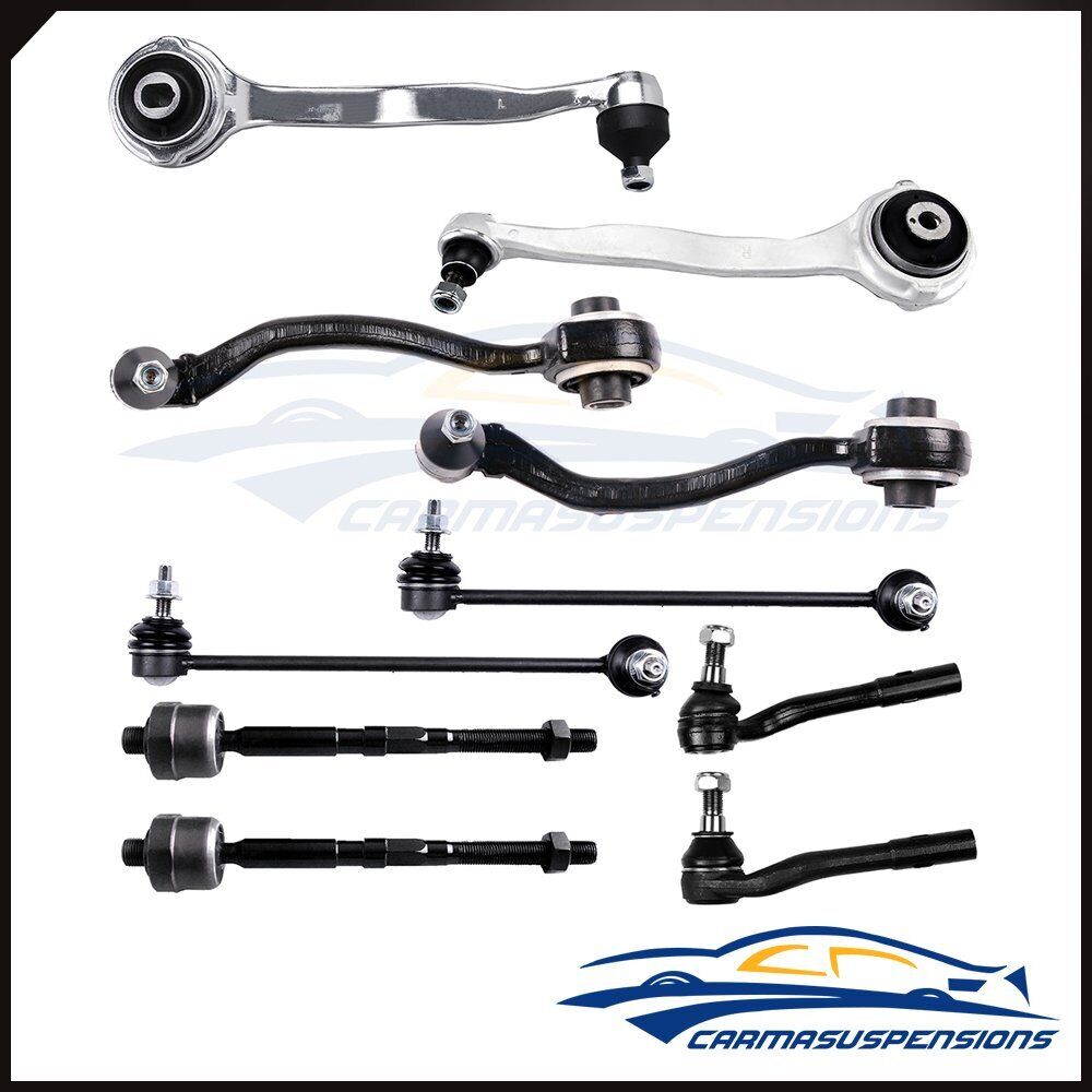 10x Front Tie Rods Sway Bar Links Control Arms Suspension Kit For Benz C/CLK