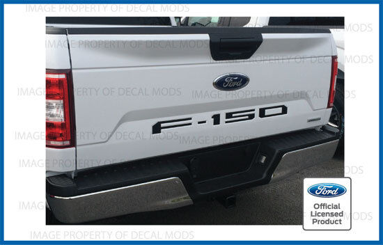 2018 Ford F150 Tailgate Inserts Decals Letters Indent Stickers - MATTE BLACK