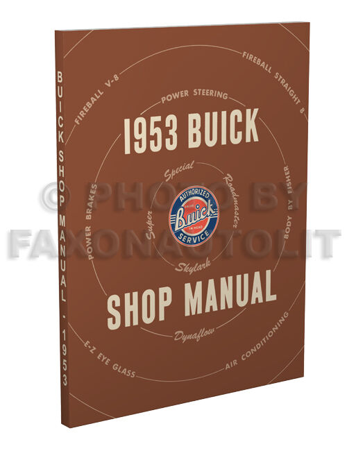 1953 Buick Shop Manual Special Super Roadmaster Skylark Repair Service Book