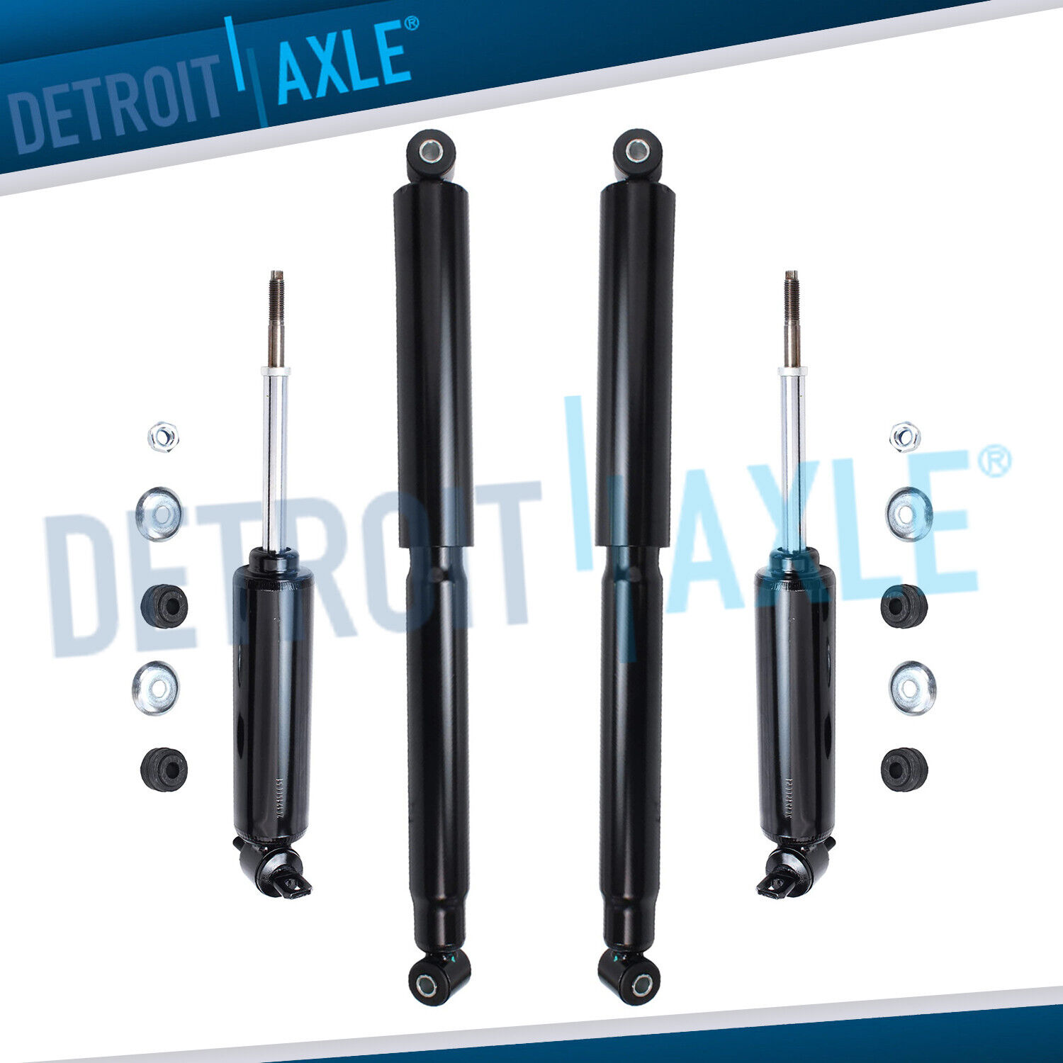 2WD Front and Rear Shock Absorbers Assembly for 1999 - 2003 Dodge Dakota Durango