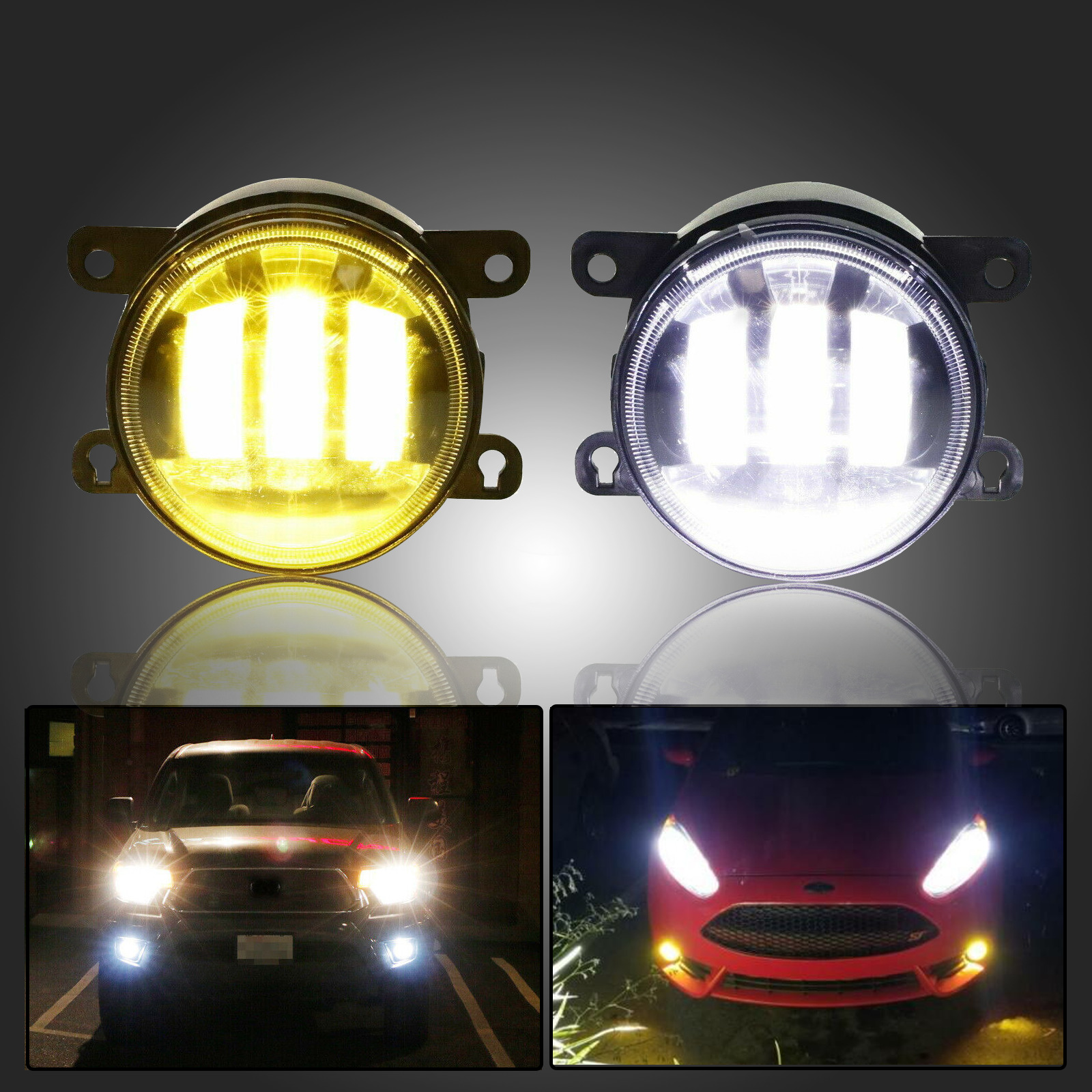 Kspeed Fit 2004-2019 Subaru Forester LED Fog Lights DRL Double Color Lamps