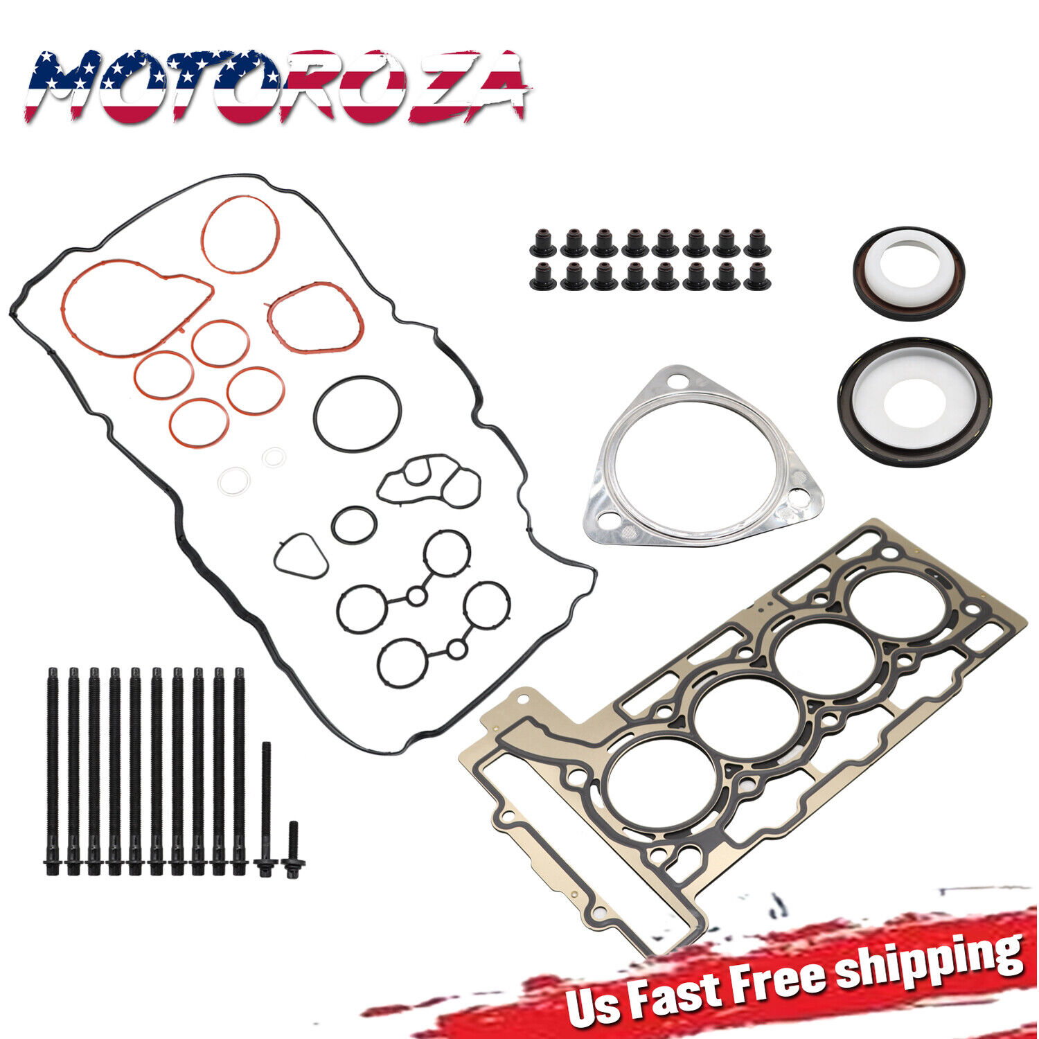 NEW Engine Head Gasket 1.20mm Thick Bolts Set For 2007-2012 Mini Cooper R56 1.6L