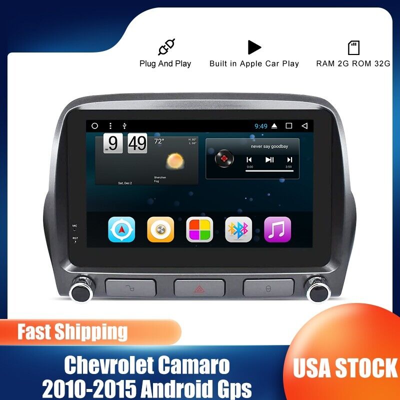 Android For Chevrolet Camaro 2010-2015 Carplay Car Radio Player Auto GPS Navi US