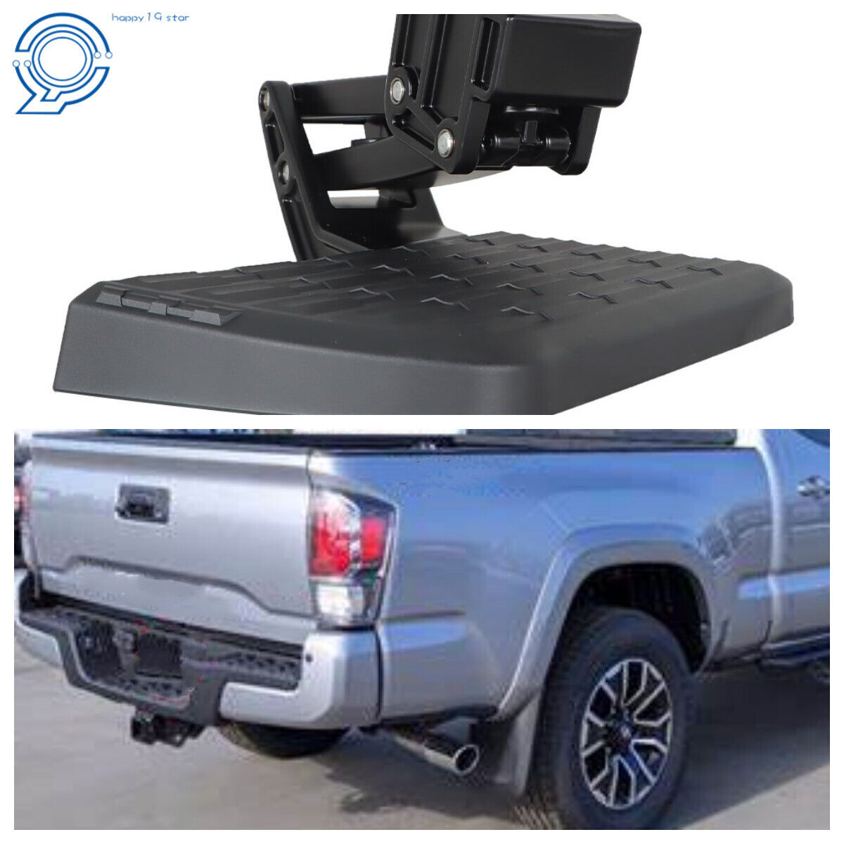 For 2012-2021 Toyota Tacoma Retractable Bed Step PT392-35100 Black Removable