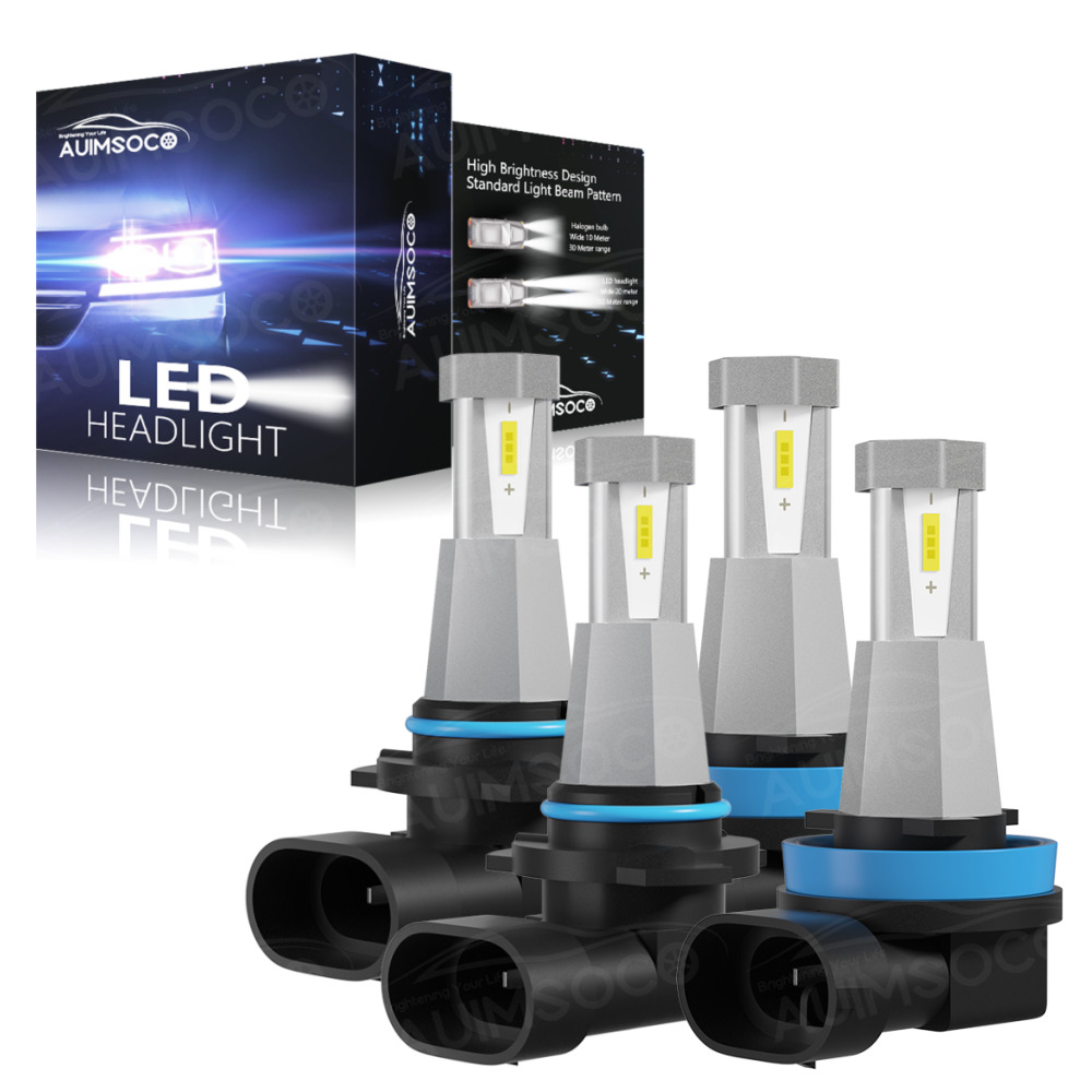 For Subaru XV Crosstrek 2013-2015 3-Sides LED Headlight High Low Beam 9005 H11