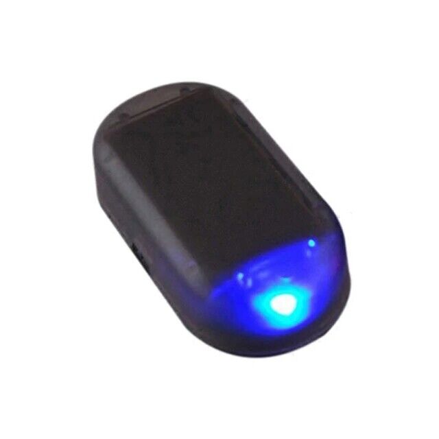 2× Car Alarm Warning Solar Flash LED Light Fake Security System Anti-theft Signa