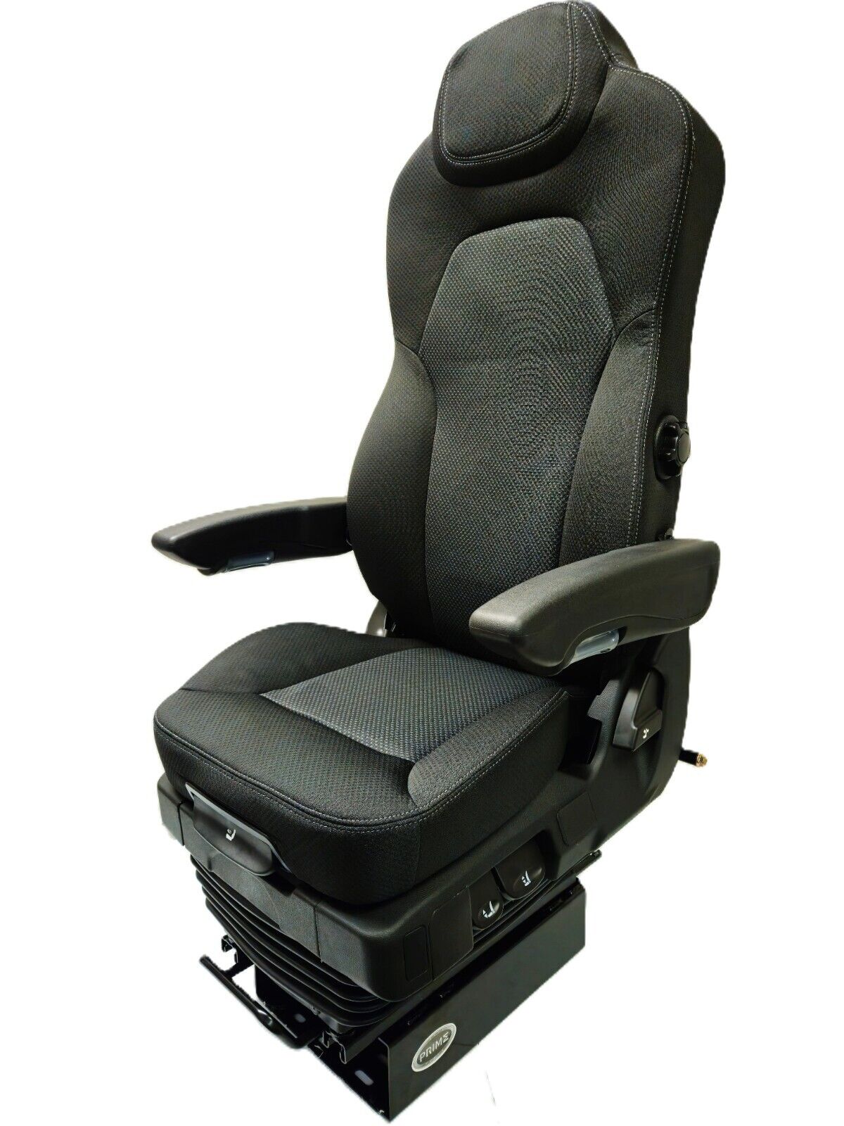 PRIME TOURING COMFORT NEW TC200C BLACK CLOTH TWO TONE AIR RIDE TRUCK SEAT