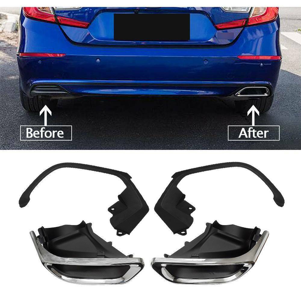Exhaust Muffler Tail Pipe Tip Tailpipe Modified Upgrade Fit Honda Accord 2018-20