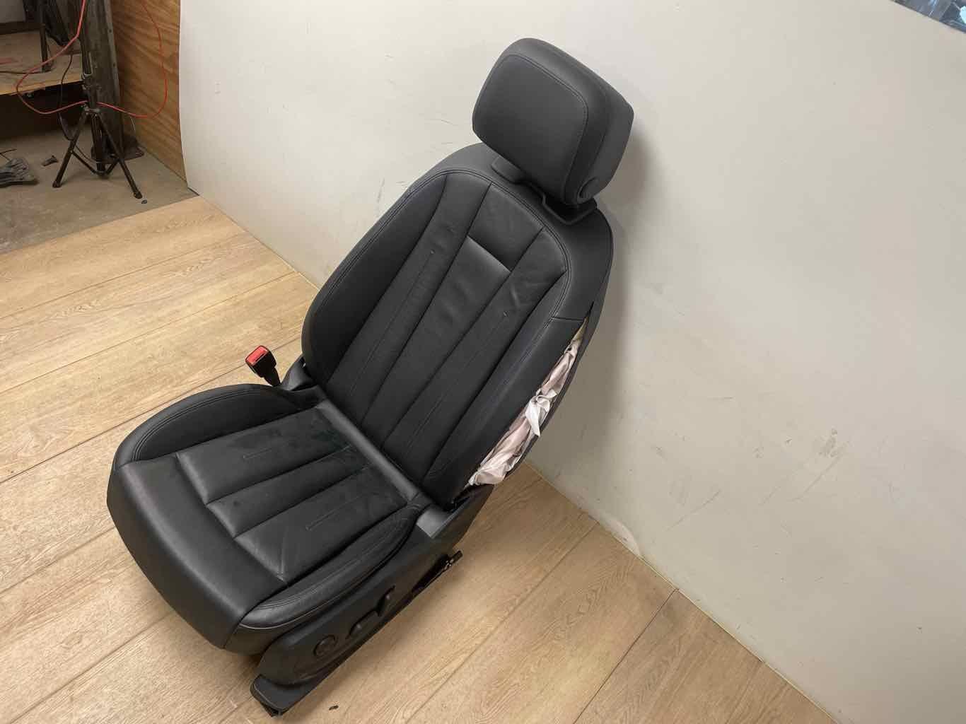Front LH Driver Electric Seat Black Leather Fits 17 - 21 AUDI A4 Deployed Bag