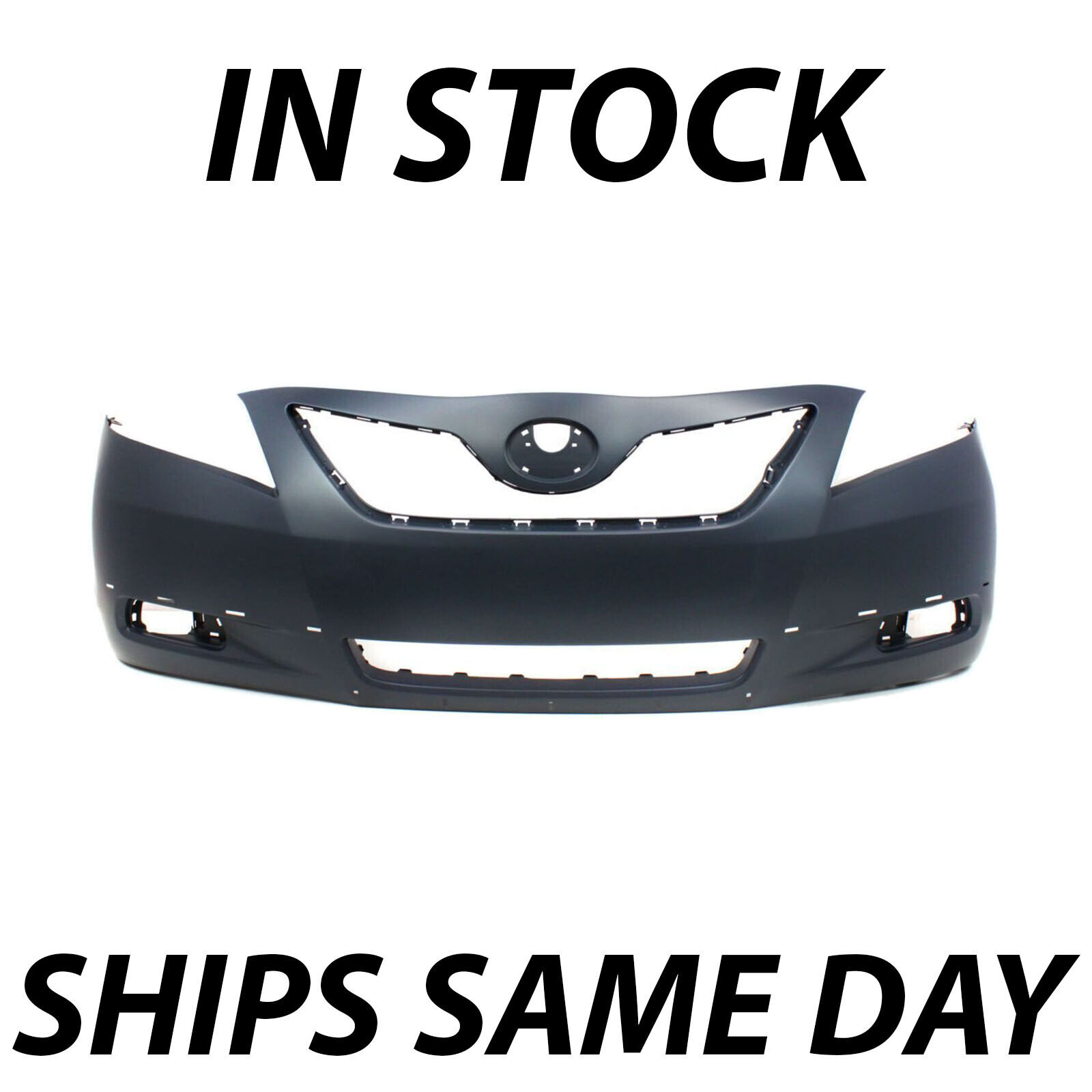 NEW Primered Front Bumper Cover Fascia for 2007-2009 Toyota Camry SE w/ Spoiler