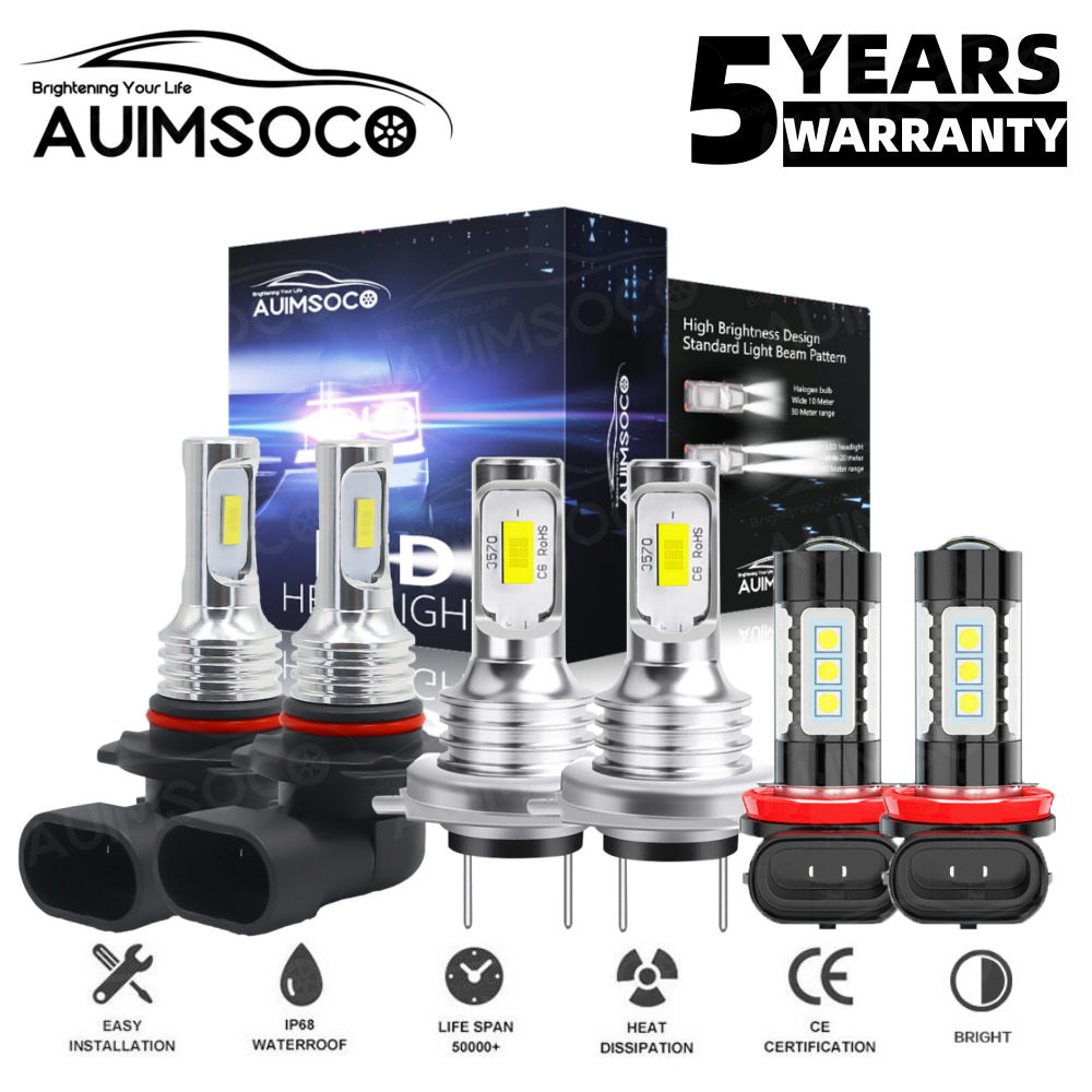 For Subaru Legacy 2010-2014 6pcs LED Headlight Hi/Lo Fog Light Combo Bulbs