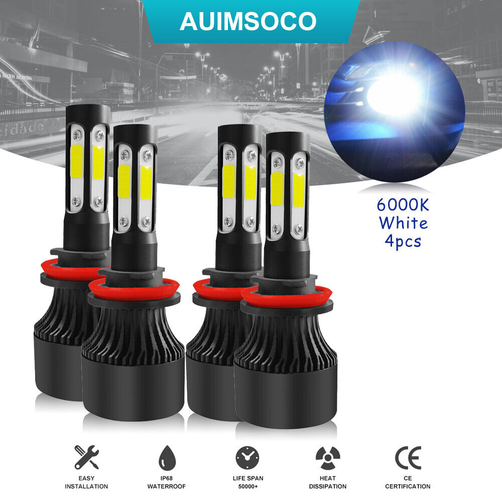 For Nissan Altima 2014+2007-2018 4x 6000K LED Headlight High Low Beam Bulbs WT