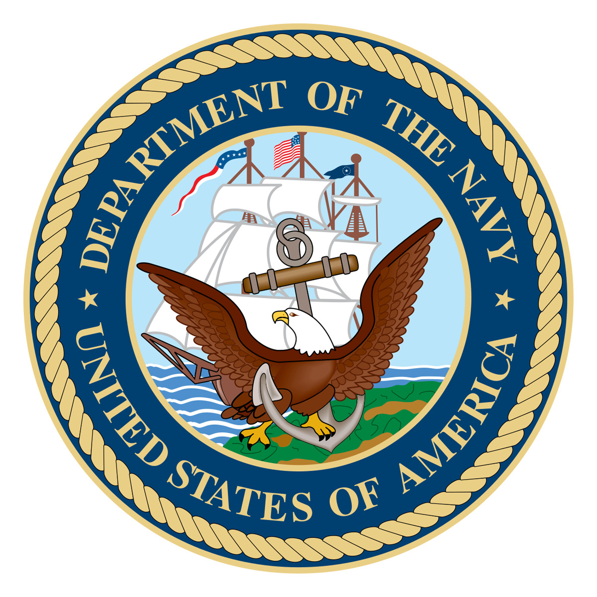 Department of the Navy US Seal American Sticker Bumper Decal #RS11
