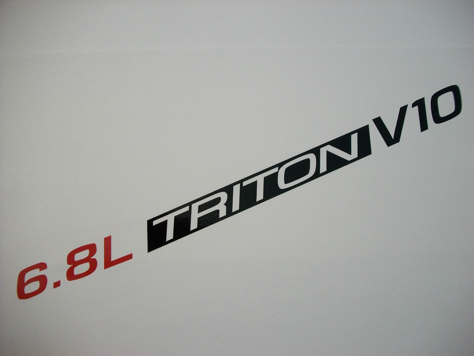 6.8L Triton V10 (pair) Hood decals sticker emblem Ford F250 F350 SD Excursion 