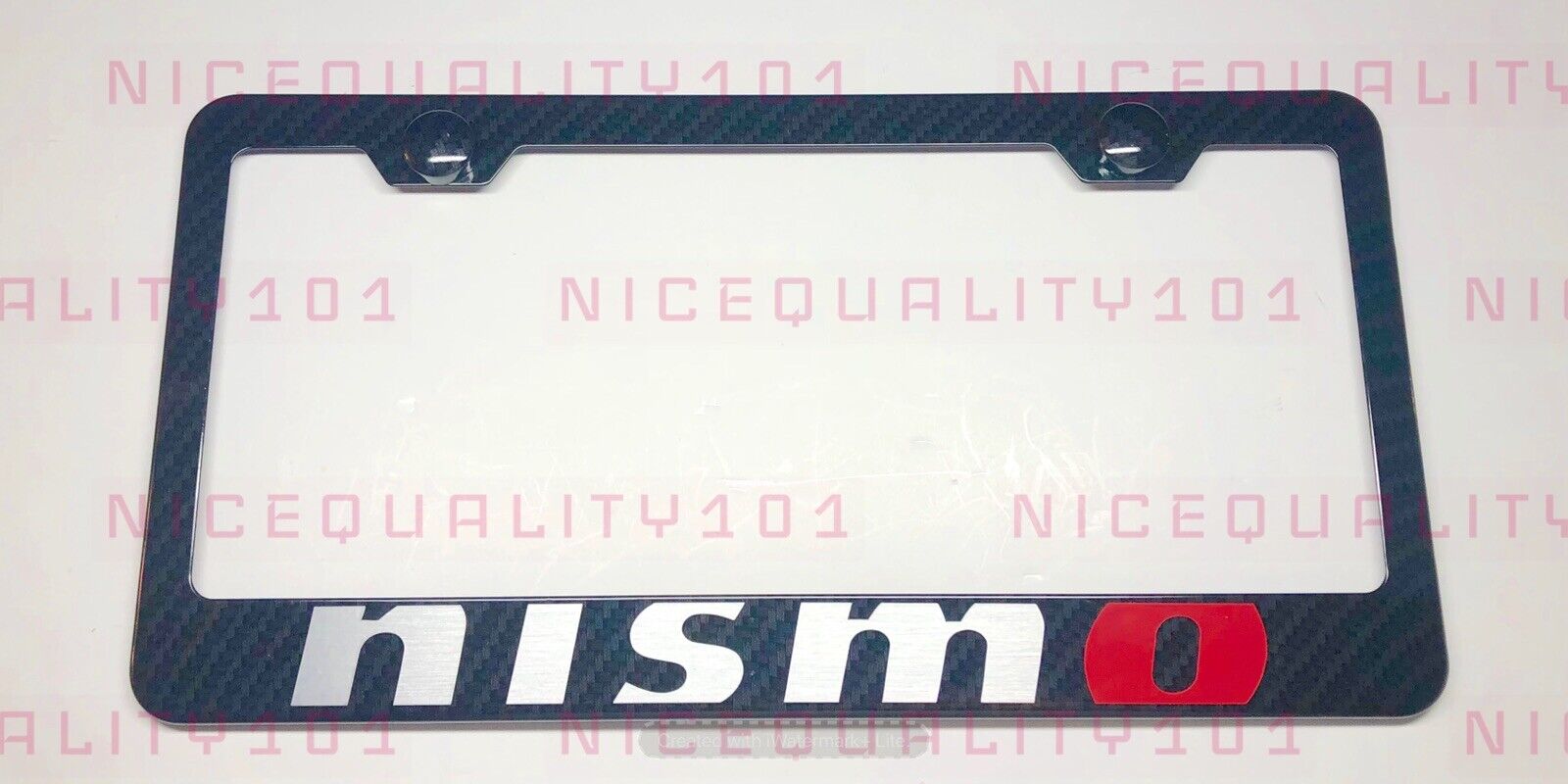 Nismo 100% Carbon Fiber Style Stainless Metal Finished License  Frame Holder