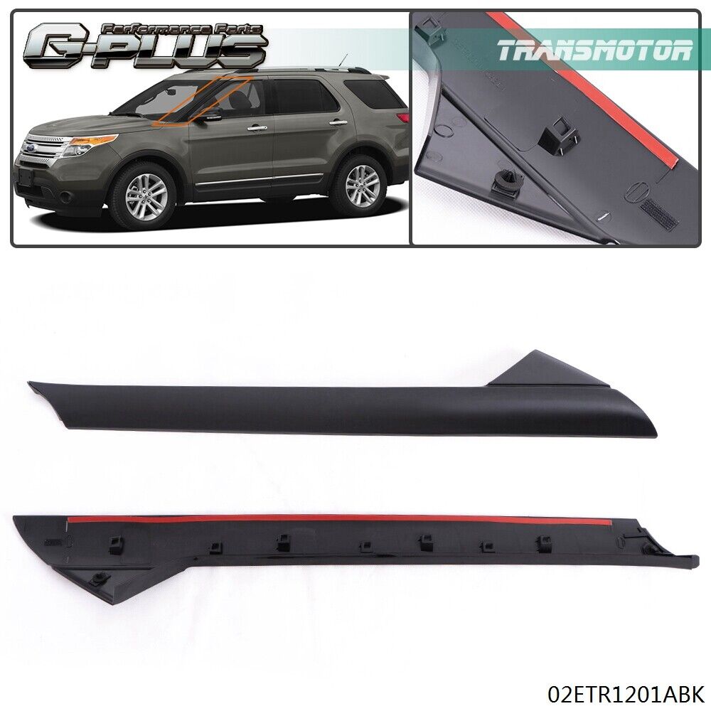 Windshield Outer Trim Pillar Molding Right Left Side Fit For 11-19 Ford Explorer