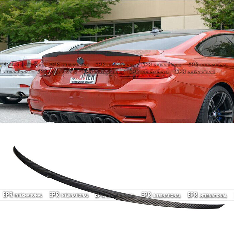 New Rear Trunk Spoiler Wing Lip Part For BMW F82 M4 V Styling Carbon Fiber Craft