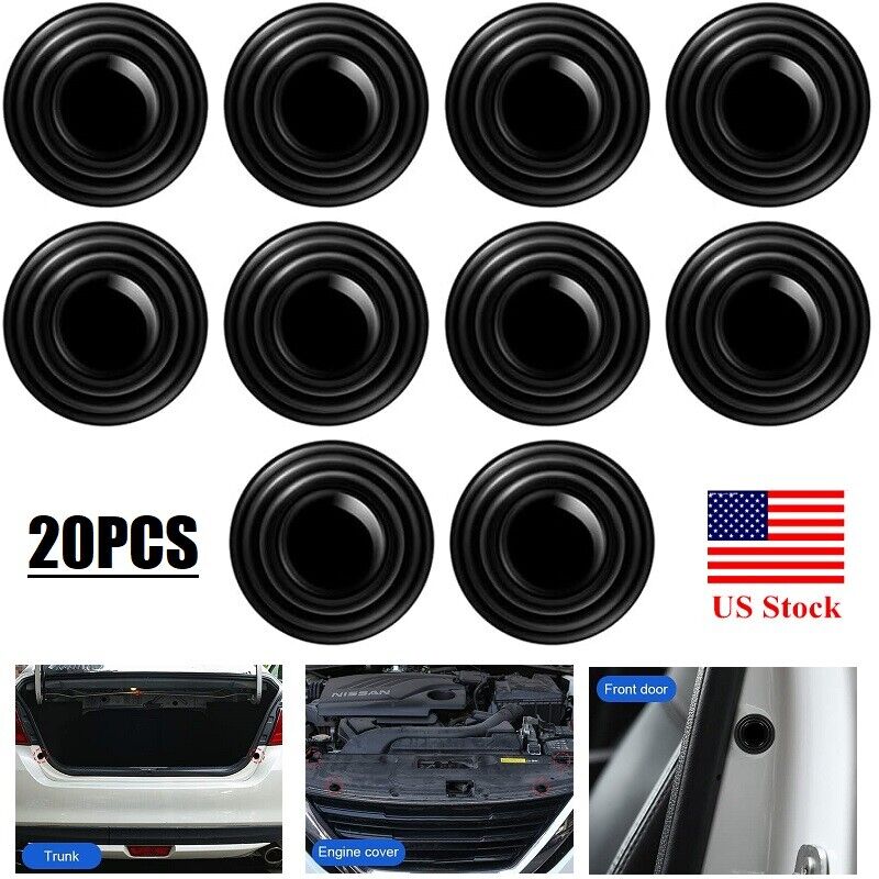 20Pcs Car Door Anti Collision Pad Sound Insulation And Shock Absorbing Gasket US