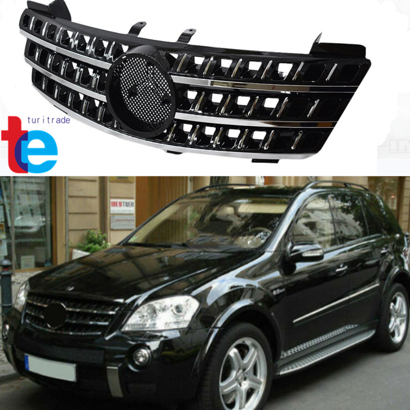 Front Bumper Grille For 2005 2006 2007-2008 Mercedes Benz W164 ML350 ML500