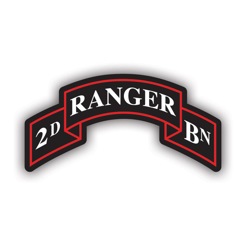 2nd Ranger BN Sticker Decal - Weatherproof - insignia 75th ranger regiment army
